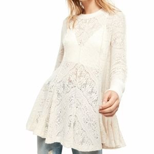 NWOT Free People Lace Tunic Top Size M